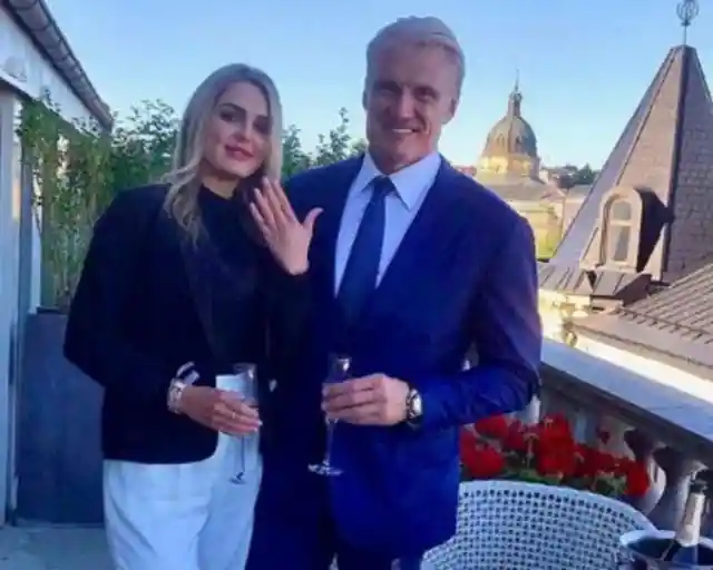 Dolph Lundgren and Emma Krokdal (38 Years)